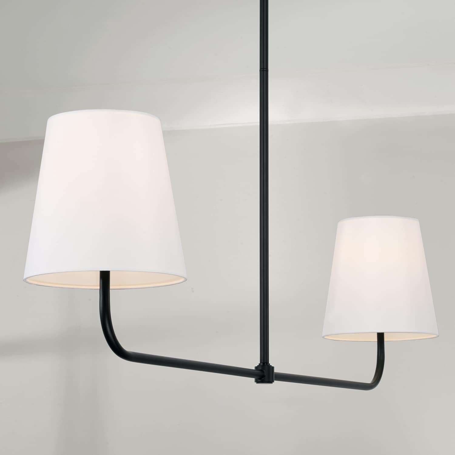 Capital Lighting Brody - 2 Light Island in Minimalist Style-21.25 Inches Tall and 50 Inches Wide-Matte Black Finish -Traditional Insta
