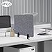 4 Pack Acoustic Desk Divider 21 x 16 Inch No Drilling Clamp-On Privacy Shields Panel Freestanding Desk Divider Desktop Sound Proof Dividers for Office Libraries School Student Desks