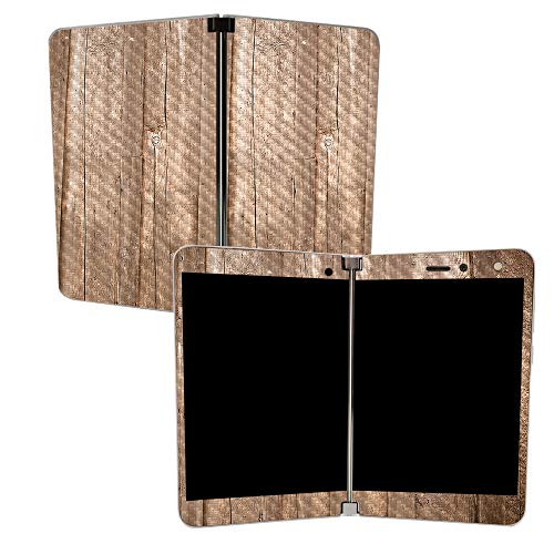Image of MIGHTY SKINS MightySkins Carbon Fiber Skin for Microsoft Surface Duo - On The Fence | Protective, Durable Textured Carbon Fiber Finish | Easy to Apply, Remove, and Change Styles | Made in The USA