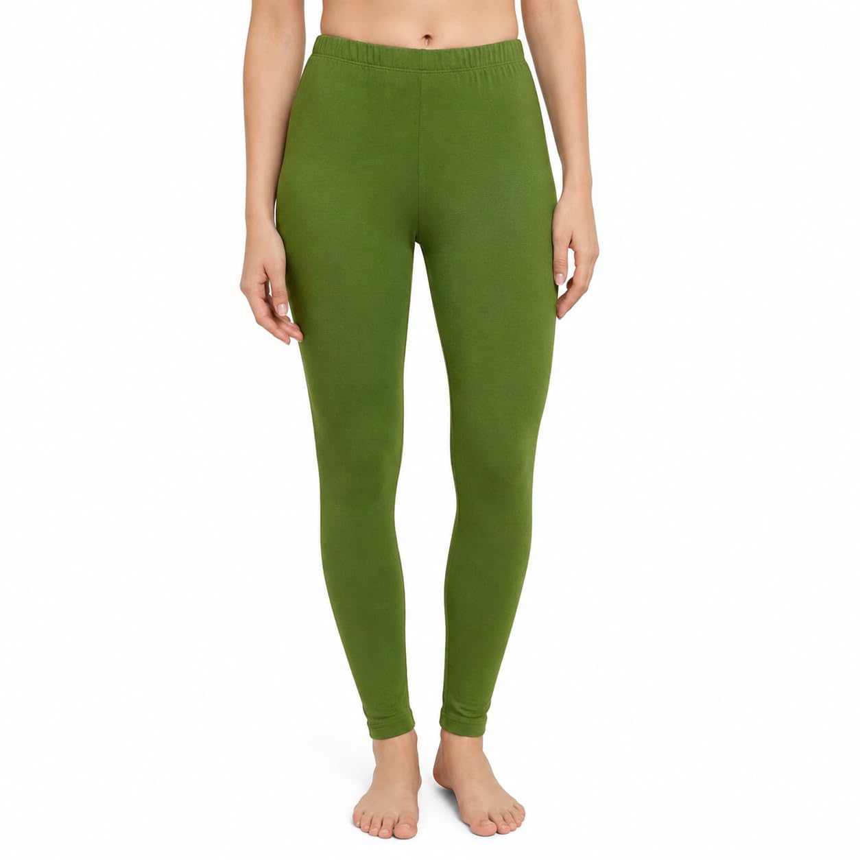 Women's Cotton Lycra Ankle Length Leggings | 95% Cotton 5% Elastane | Stretchable Leggings-picture-19