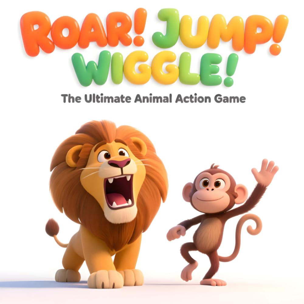 ROAR! JUMP! WIGGLE!: The Ultimate "Copycat" Animal Action Game for Active Toddlers