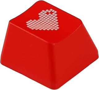 Mechkeeb Love Heart OEM Profile Keycaps 1.6mm Thickness Backlit Shine Through Keycaps Esc WASD Arrow for MX Mechanical Gaming Keyboard (Heart Red ESC 1 pcs)