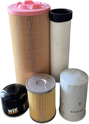 CFKIT Kit de filtros de mantenimiento compatible con Takeuchi TB260 Exc. (Turbo 4TNV84T Diesel)