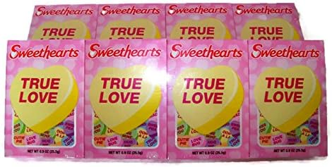 Sweet hearts Conversation Candy Valentine 8 (.9 oz Boxes) (Images Vary)