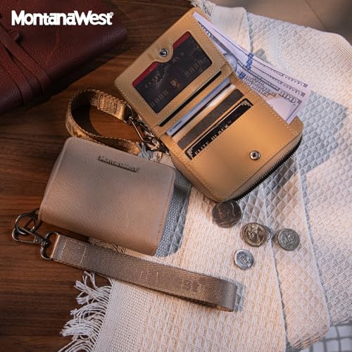 Image of Montana West Small Wallet for Women with a Detachable Wristlet Women's Wallet with Rfid Blocking Lining Minimalist Lightweight & Easy to Carry