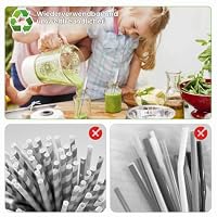 5Stück Bubble Tea Strohhalme [+Reinigungsbürste] EXTRA DICKE Glas Strohhalm – Ansicht 6