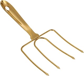 Stainless Steel Turkey Lifting Fork Heavy-Duty BBQ Cooking Tool Ergonomic Handle for Outdoor Grilling and Roasting for Poultry and Meat Preparation