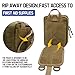 Molle Ifak Pouch, Rip Away Molle Tactical Medical Pouch, Empty First Aid Kit Bag for Duty Belt (1 Pack-TAN)