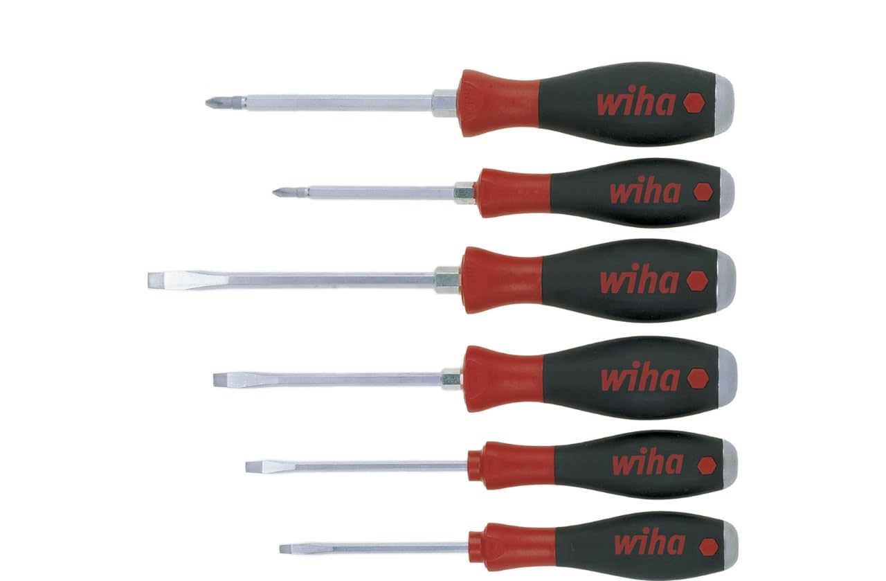 Wiha 530HK6 Jeu de tournevis à fente / Phillips SoftFinish 6 pièces (Import Allemagne)