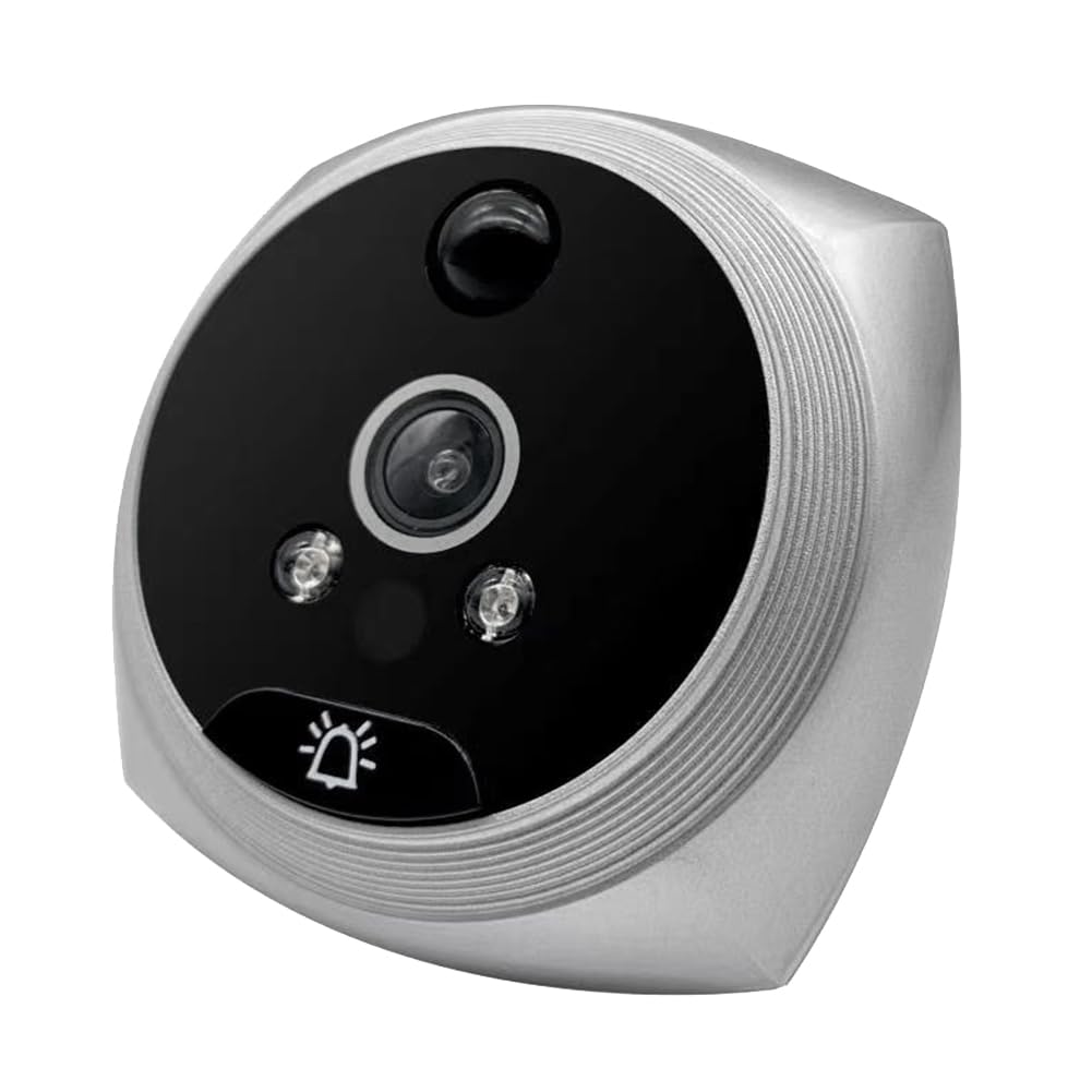 Vereen 1 zestaw PIR drzwi elektroniczny wizjer kamera do drzwi 2MP 4,5 ekran LCD cyfrowy dzwonek do drzwi srebrny
