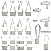 Imagen de UTO - Bolso Bandolera para Mujer 3 en 1 Bolso de Hombro Multiusos Correa de Cadena con Bolsillo para Monedas Desmontable