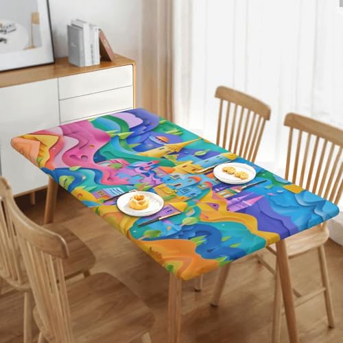 Nappe élastique lavable Dream Castle imperméable table 1.5m - 7
