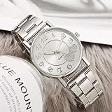 Uhr Armbanduhren Männer Damenuhren Hansee Mode Damen Herz Silikon Mesh Gürtel Runde Armbanduhr Frauen Kreative Geschenk Für Mädchen Uhren Wrist Watches(B)