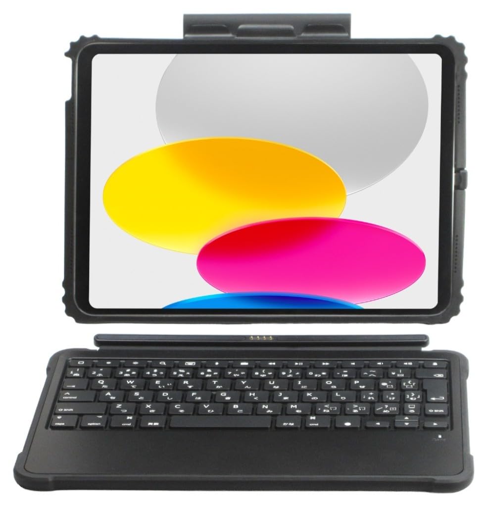 Amazon.co.jp: ブルー iPad A16/第10世代専用キーボード付ケース KBC