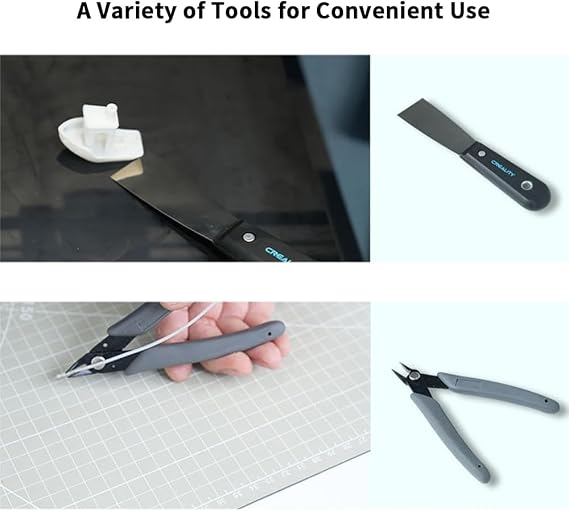 Creality 3D Printer Tool Kit Pro 74 Pieces Assembly/Removal/Filament Cutting Toolkit for Cleaning Finishing Printing, Suitable for Creality and All FDM Printers