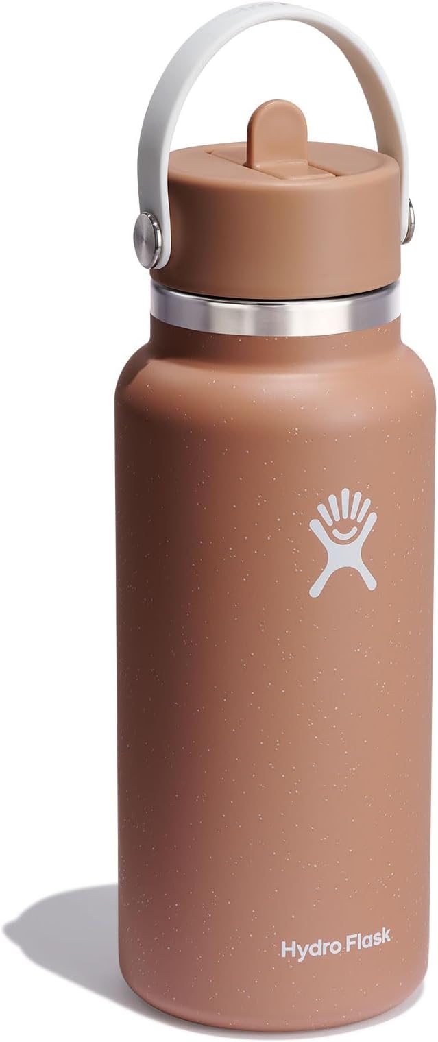 Vacuum Bottle 950ml Sandy WM w/Straw