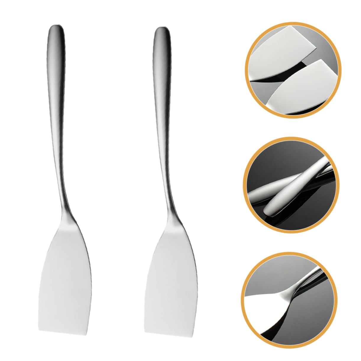 Abaodam 5 Series Espátula Para Freír De Acero Inoxidable Espátulas De Cocina Torneado Mini Carne Utensilios Barbacoa Set Barbacoa Utensilios Espátula De Cocina Multiusos Pala 2 Piezas X 5