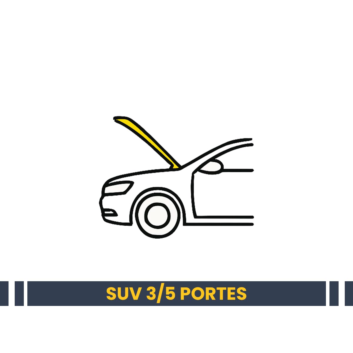 Lot de 2 vérins de capot compatible avec Nissan Patrol Y61 - Modèle de 1998 à 2009 - Modèle GR Y61