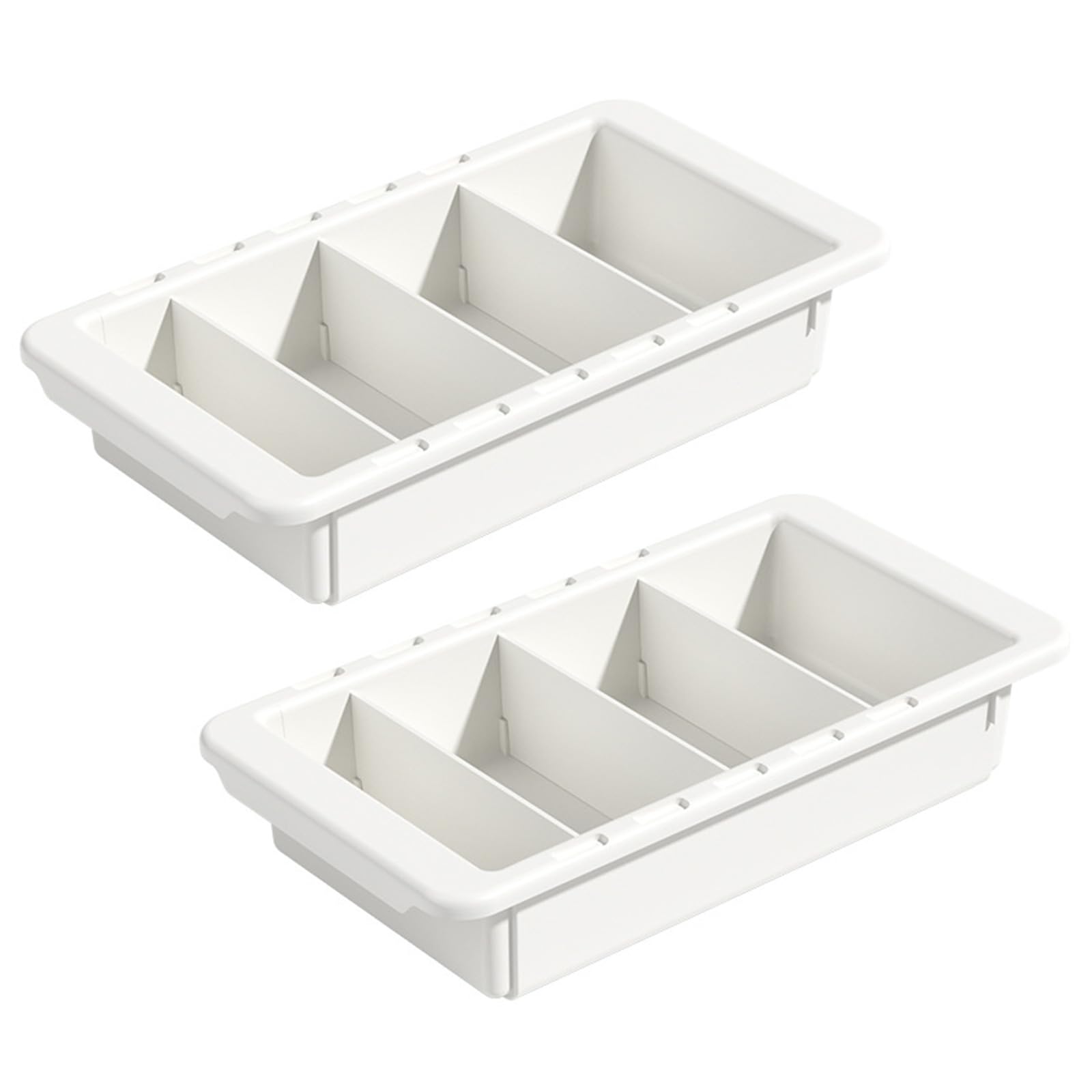 Drawer Storage Tray, Adjustable Compartment Organizer, Sturdy Design for Cosmetic Tools, Stationery Expandable Storage Tray