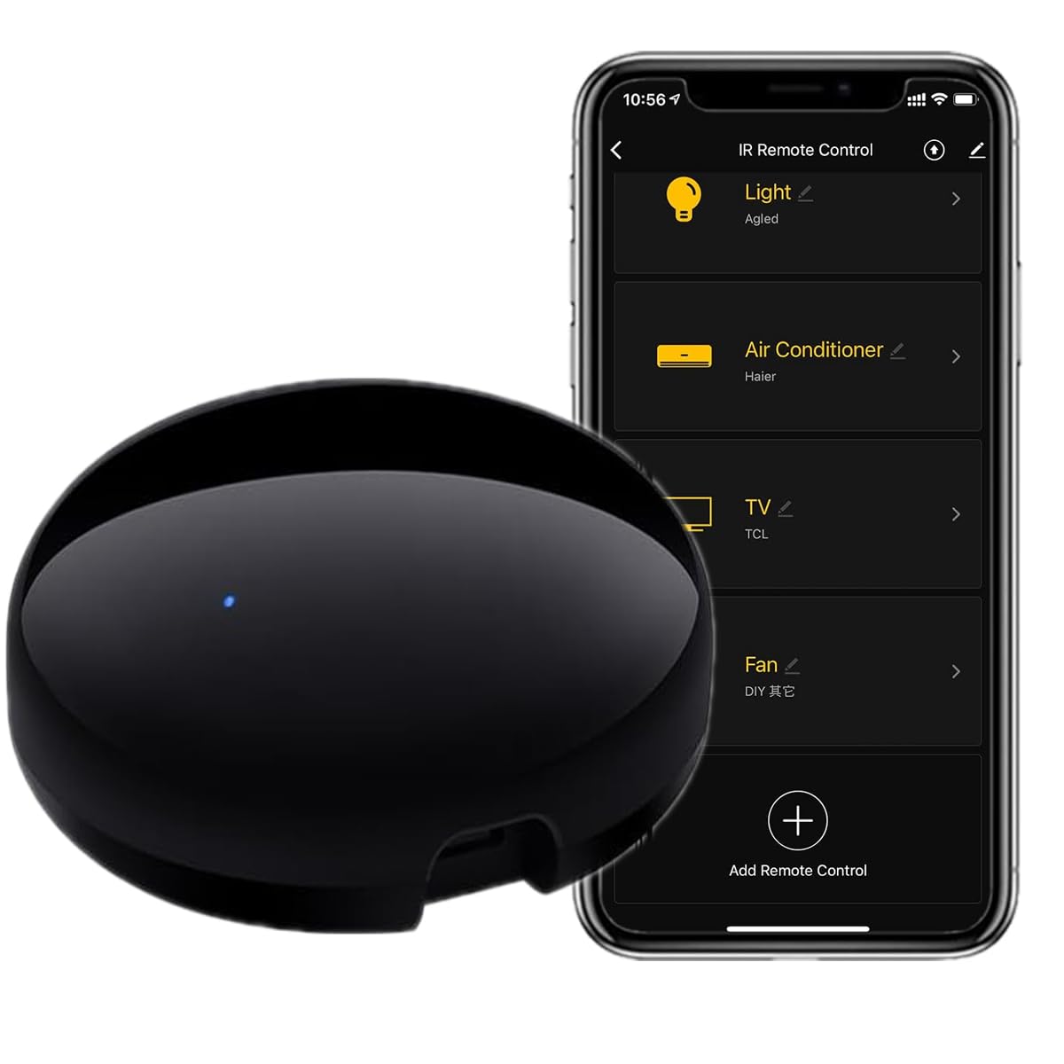 Mini WiFi-IR telecomando IR per AC TV DVD, con Tuya, voce, Alexa/GoogleHome | Per Condizionatore d'Aria TV DVD, Tuya Smart Life App, Controllo Vocale, Funziona con Alexa/Google Home