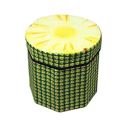 Ottomana Puffepall Fotpallar Puffa fottool lagring Lagring Fotapaller och puffar Förvaring avföring Puffes Fotpalla Liten ottomanförvaringsplats Large,pineapple
