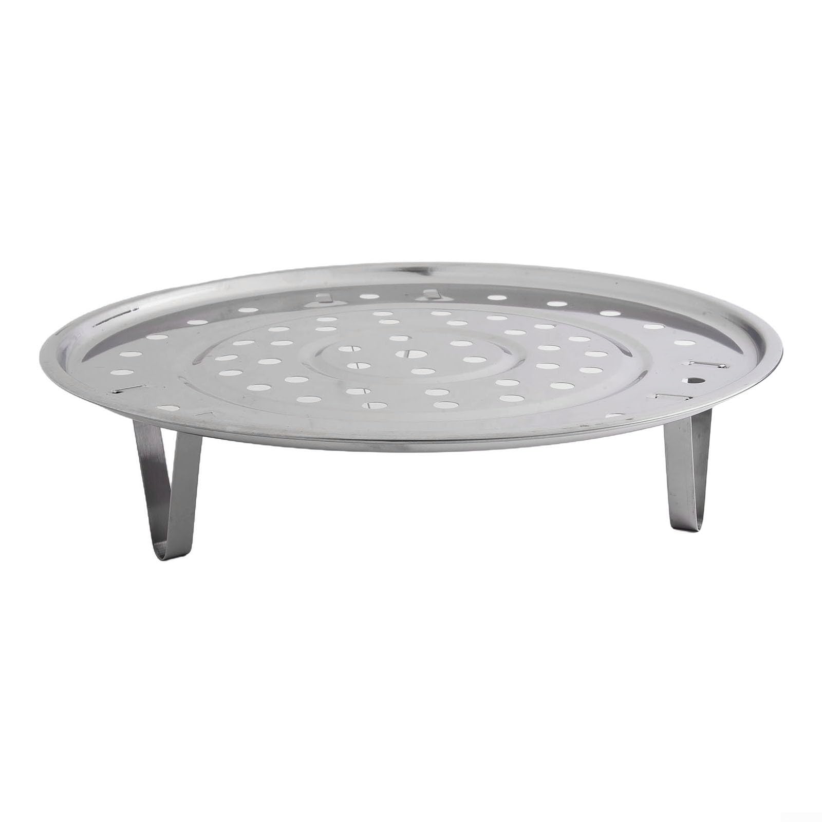 LVYXON Steamer Rack,Stainless Steel Steaming Rack, 1PCS Round Steaming Stand, Steamer Rack Steam Tray for Stock Pot Steamer Tray Pressure Cooker,Multi-functional Steamer Basket(22CM)