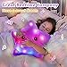 BSTAOFY 13‘’ LED Musical Twinkle Star Glow Lullaby Nightlight Stuffed Animals Light up Toys Afraid of Dark Singing Birthday Valentines Christmas for Toddlers, Purple