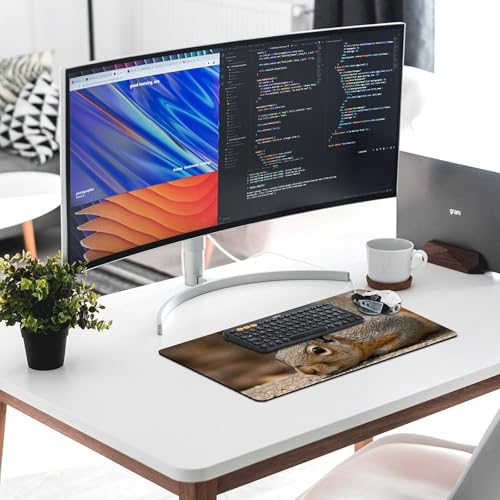 Mouse Pad grande blanco con base antideslizante miniatura 6