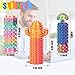 Valentines Day Gifts for Him or Her 2pcs Little Ouchies Pain Stim Fidget Toy with Rotating/Spiky/Click-Press, 3-in-1 Sensory Toy for Anxiety Relief Skin Picking, Novelty Relief Stress Gift for Friend