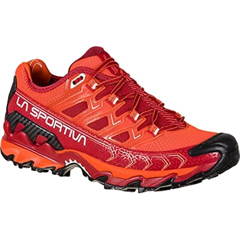 Calzado deportivo de interior para mujer La Sportiva en color rojo y terciopelo Cover