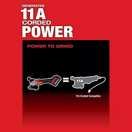 Fits Milwaukee 2889-20 M18 18V Variable Speed Braking Slide Grinder,angle grinder,grinder,variable speed angle grinder - Bare Tool