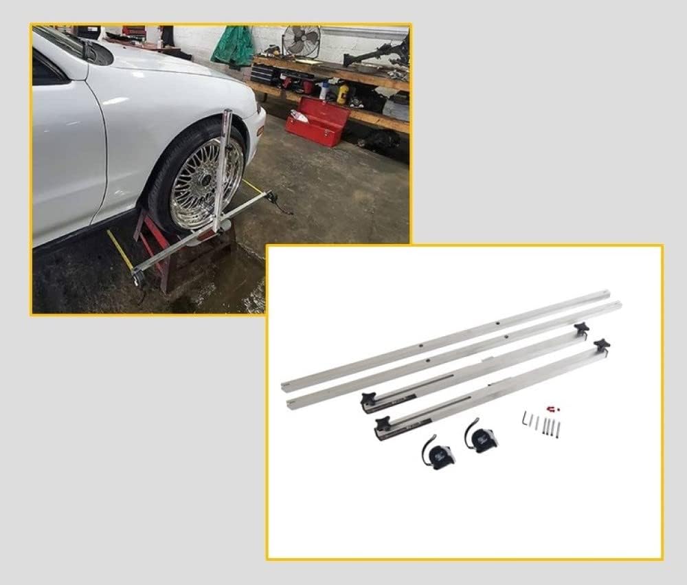 DIY Toe Alignment Kit, Easy DIY Toe Adjustments *Improved Design* (13-18" Wheels Up to 30" Tires, Silver)