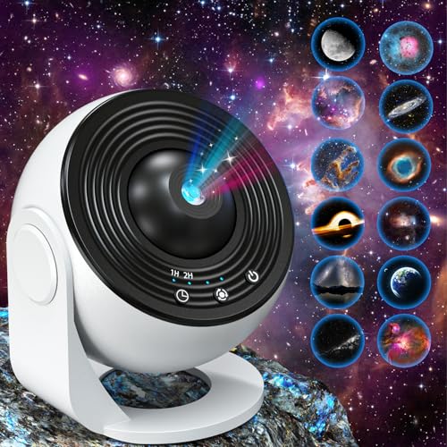 スタープロジェクターライト 13種類投影フィルム付きのプラネタリウム 家庭用 人気、間接照明 おしゃれ、ナイトライト、自動タイマー ベッドサイドランプ 寝かしつけ、誕生日プレゼント 女性 人気、男の子 プレゼント 女の子 小学生/中学生 プレゼント 女子 プレゼント 女性 プレゼント 結婚祝い/新築祝い/出産祝い 誕生日贈り物