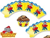 12 Cupcake Banderolen * BENJAMIN BLÜMCHEN * für leckere Muffins auf einer Mottoparty oder tollen Kindergeburtstag