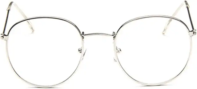 BodyGo Occhiali da Vista Retrò in Metallo Tondo Unisex - Montatura Vintage