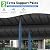 SHPAI 10x14FT Lean to Gazebo, Outdoor Hardtop Wall Mounted Gazebo with Gutter & Sloping Galvanized Steel Roof, Metal Hard Top Awnings for Deck, Porch, Backyard -Grey