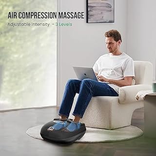 Snailax Shiatsu Foot Massager with Heat, Deep Kneading, Compression, Vibration, Feet Massager Machine for Plantar Fasciitis, Neuropathy, Foot Warmer Under Desk, Size 13, Gifts for Men, Women…