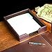 Dacasso Bonded Leather Desktop Letter Tray - Luxury Letter Holder & Paper Organizer for Desk - Office Organization & Executive Desk Decor - (Dark Brown)