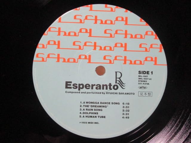 【美品LP】坂本龍一　エスペラント Esperanto Ny00NDA0LmpwZWc.jpeg