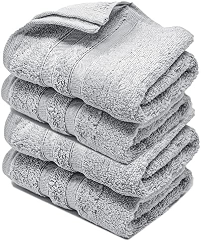 Hand Towels 600gsm ZERO TWIST Cotton Highly Absorbent & Quick Dry Luxury Hotel Quality Luxe Collection Fade Resistant 50x80cm (Teal Blue, Pack Of 2)