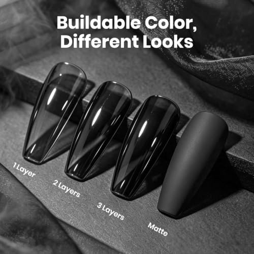 Image of Beetles Black Sheer Jelly Gel Nail Polish