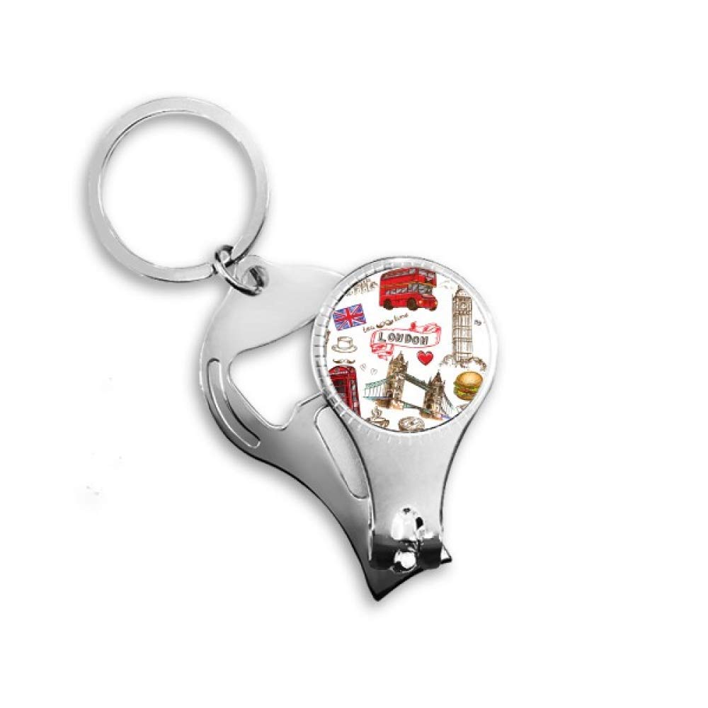 Pince à ongles motif hamburger et voiture coupe-ongles cœur original