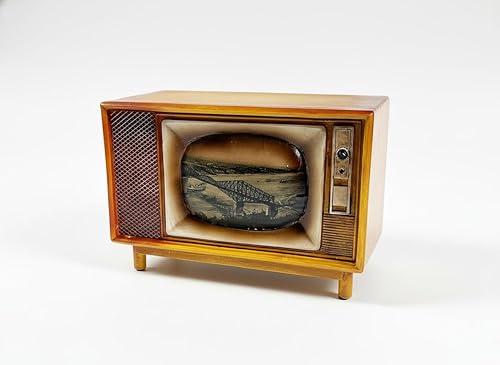 Urbalabs - Alcancía de dinero vintage, TV, cámara, robot, estilo retro, alcancía para niños y adultos, banco grande de monedas, escritorio para