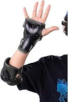 Vista 4 de Rude Boyz - Juego de almohadillas para casco de bicicleta, rodilleras, coderas, muñequeras para niños y niñas