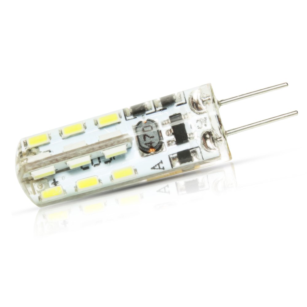 Mengjay® G4 LED, 10 Bombilla LED G4, 4W 320 Lm, 48 X 2835 SMD LED, Blanco Cálido (3000K), CA/CC 12 V, ángulo De Haz 360