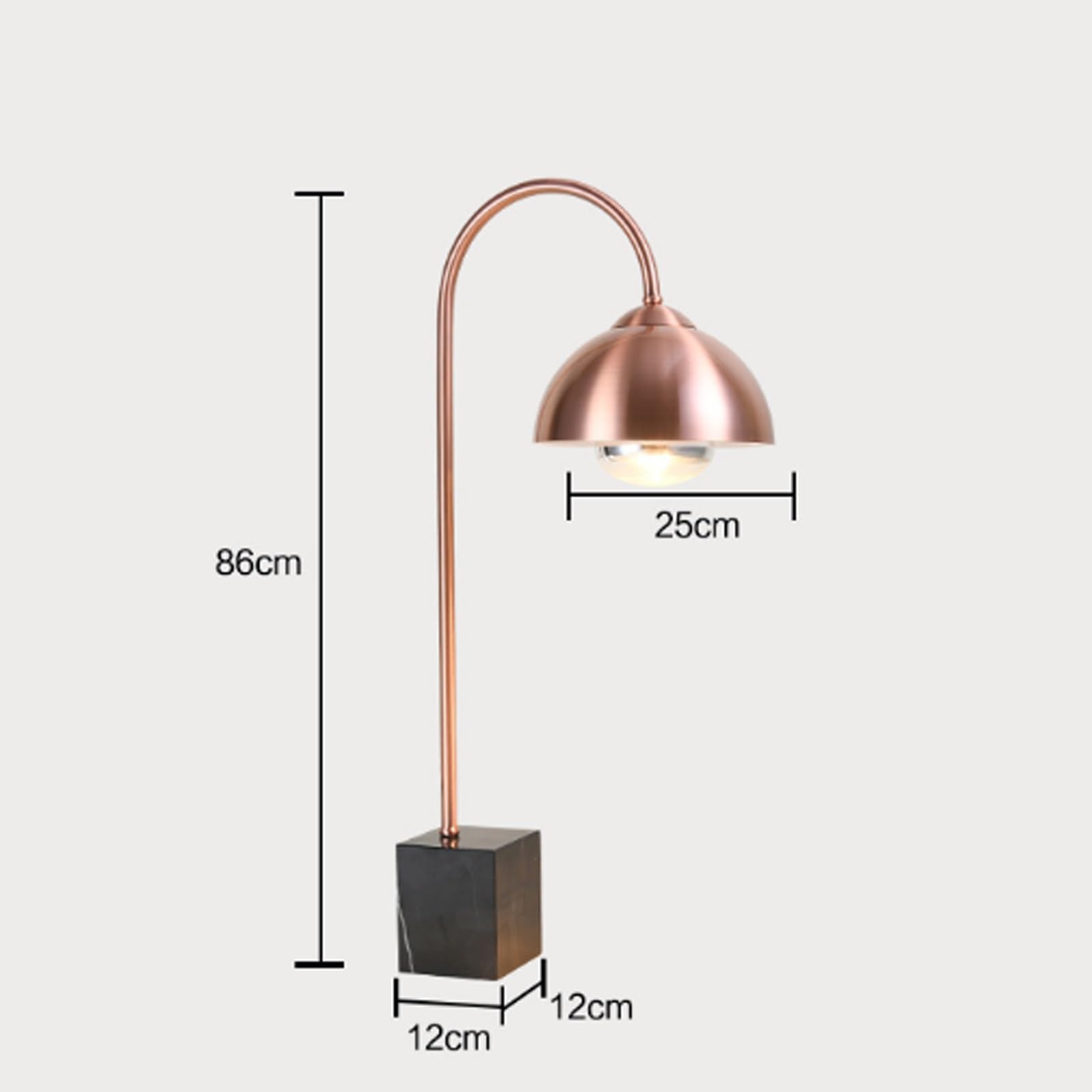 Lámpara calentadora de alimentos de acero inoxidable con base de mármol, lámpara de calor de 250 W para bufé, restaurante, cocina, aislamiento redondo, calefacción de alimentos (mármol dorado y negro)
