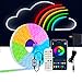 Price comparison product image LED Neon Strip Lights 2M/6.56Ft, RGB LED Strip Wall Light DIY with WiFi App Control, Works with Remote and Cell Phone, Multi-Coloured Neon Light for Livingroom Kids Bedroom, Wall, Gaming,Shops (2M)