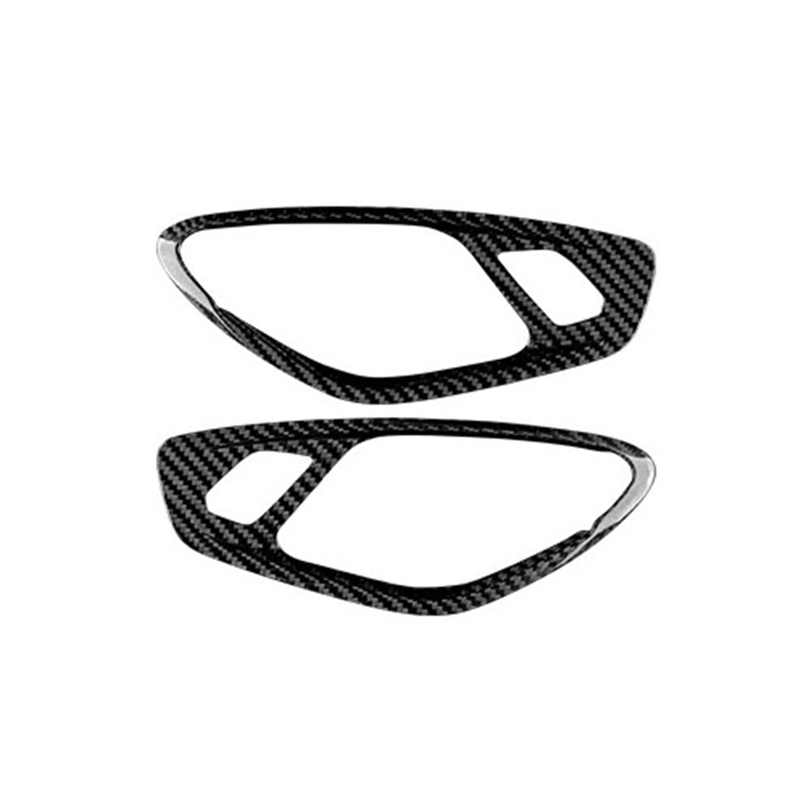 Vnhlotvjl Black Real Hard Carbon Fiber Car Door Inner Handle Interior Trim Sticker Compatible For Camaro 2016-2023(Black)