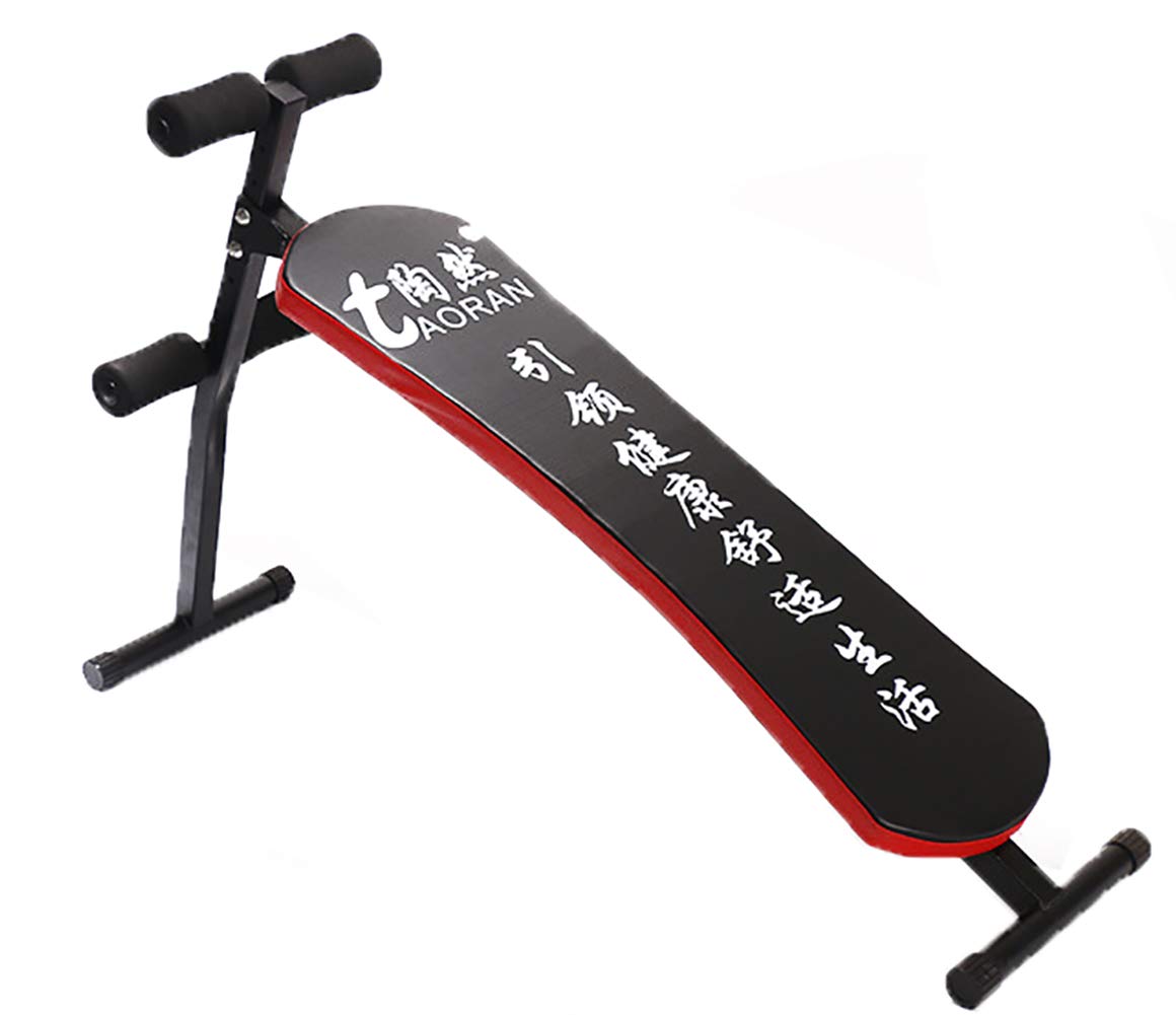 Panca per Fitness,Panca per Pesi Regolabile Home Gym Sollevamento Pesi E Sit Up Panca Addominale Panca da Allenamento per Esercizi Piatti