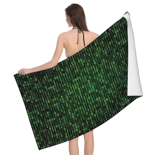 Serviette de bain en microfibre Hacker Era pour piscine et vos voyages à la plage - 2